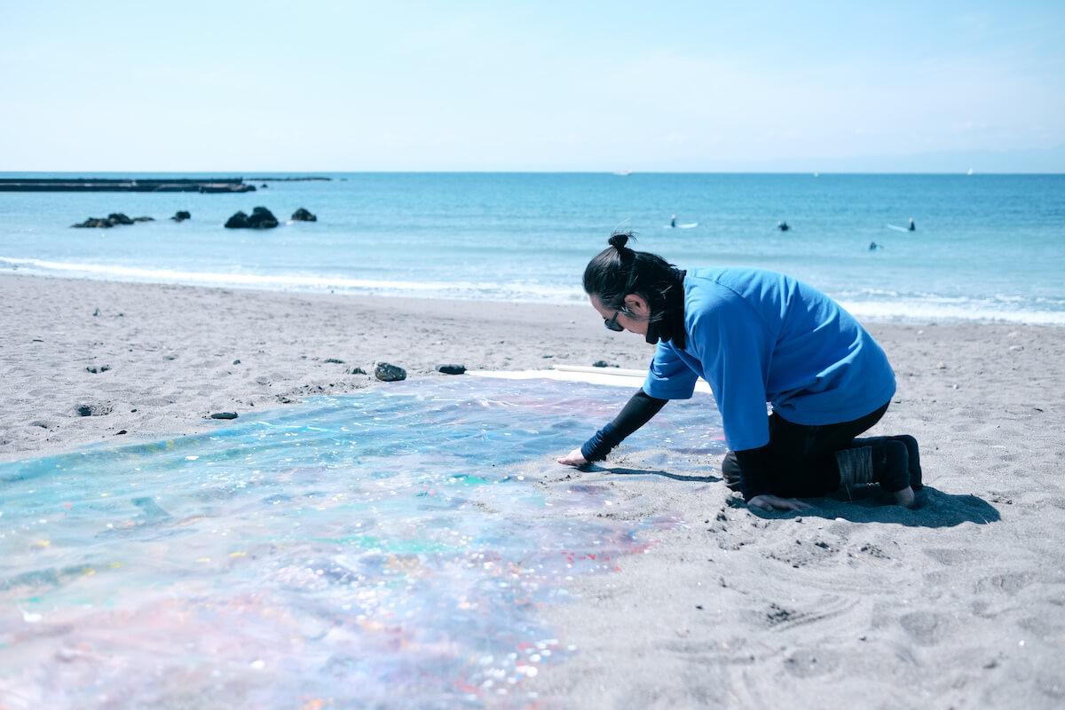 Painting with sand